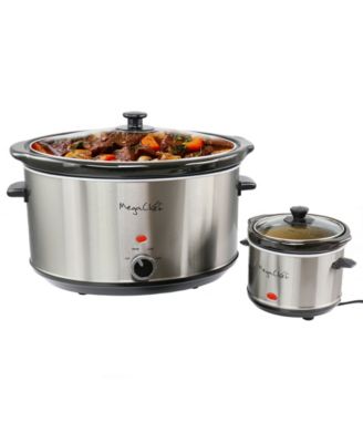 8 Liter Slow Cooker with Mini 0.6 Liter Warmer