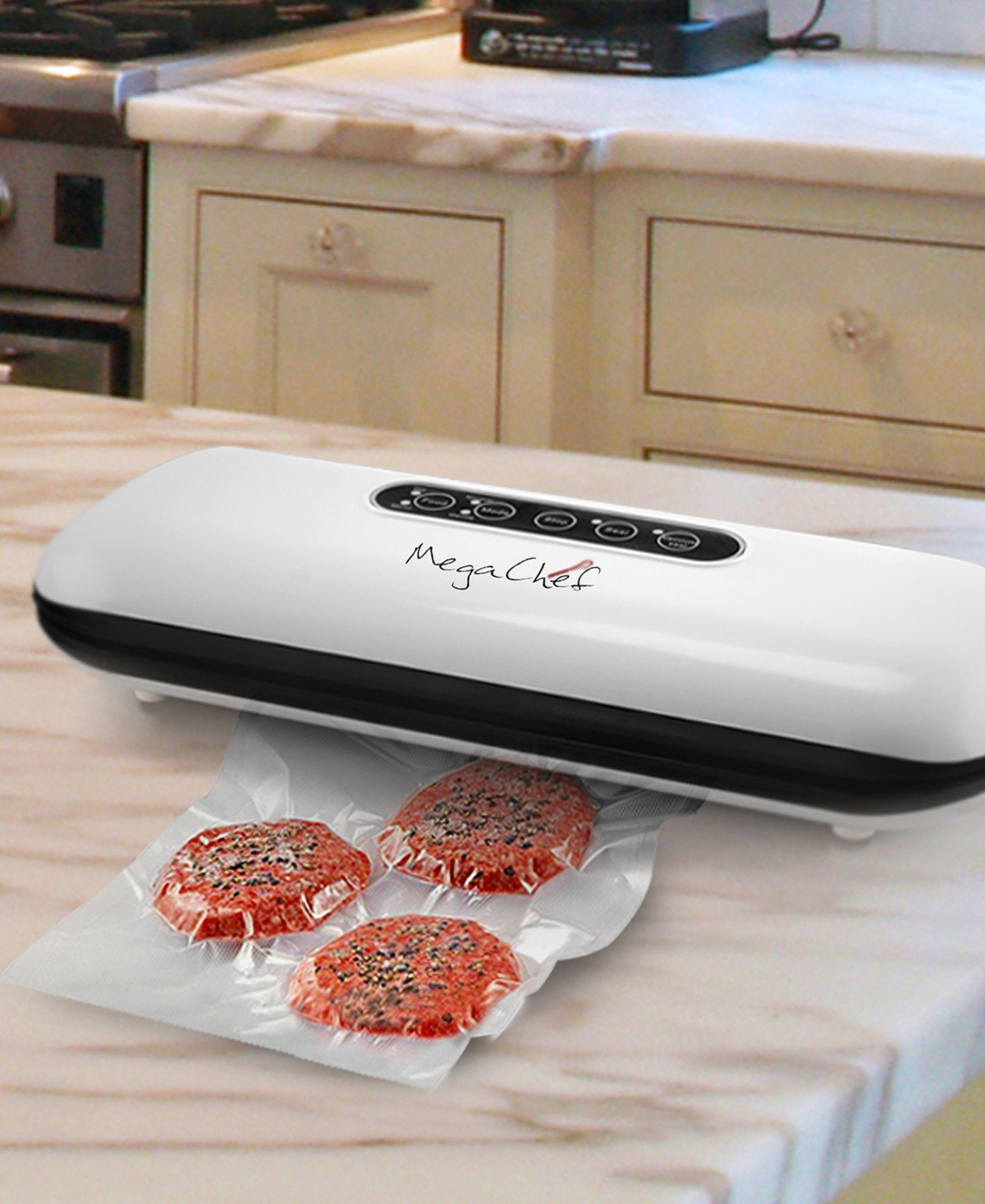 Megachef 100 Watts Vacuum Sealer And Food Preserver In White