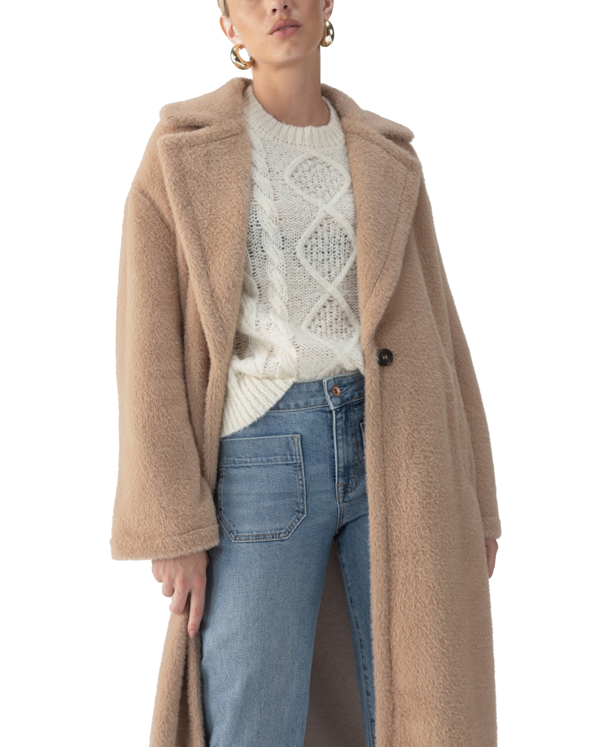 Sanctuary Women's Live In Faux-Fur Coat