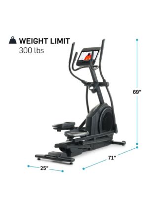AirGlide iFIT-enabled Elliptical for Low-Impact Cardio Workouts with 14 inch Tilting Touchscreen