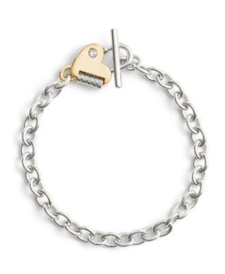 COACH PEARL newest HEART CHARM BRACELET