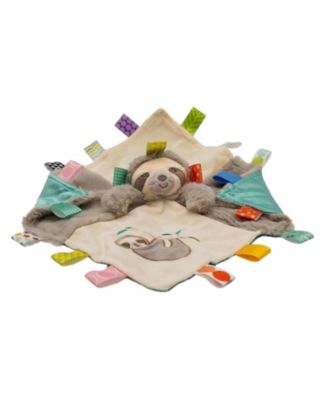 Taggies Soothing Sensory Stuffed Animal Security Blanket, Molasses Sloth, 13 x 13-Inches