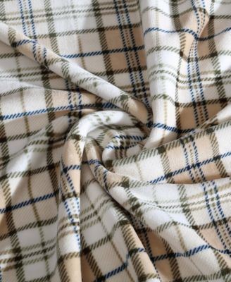 CLOSEOUT! Brushed Flannel Throw, 70" X 50"