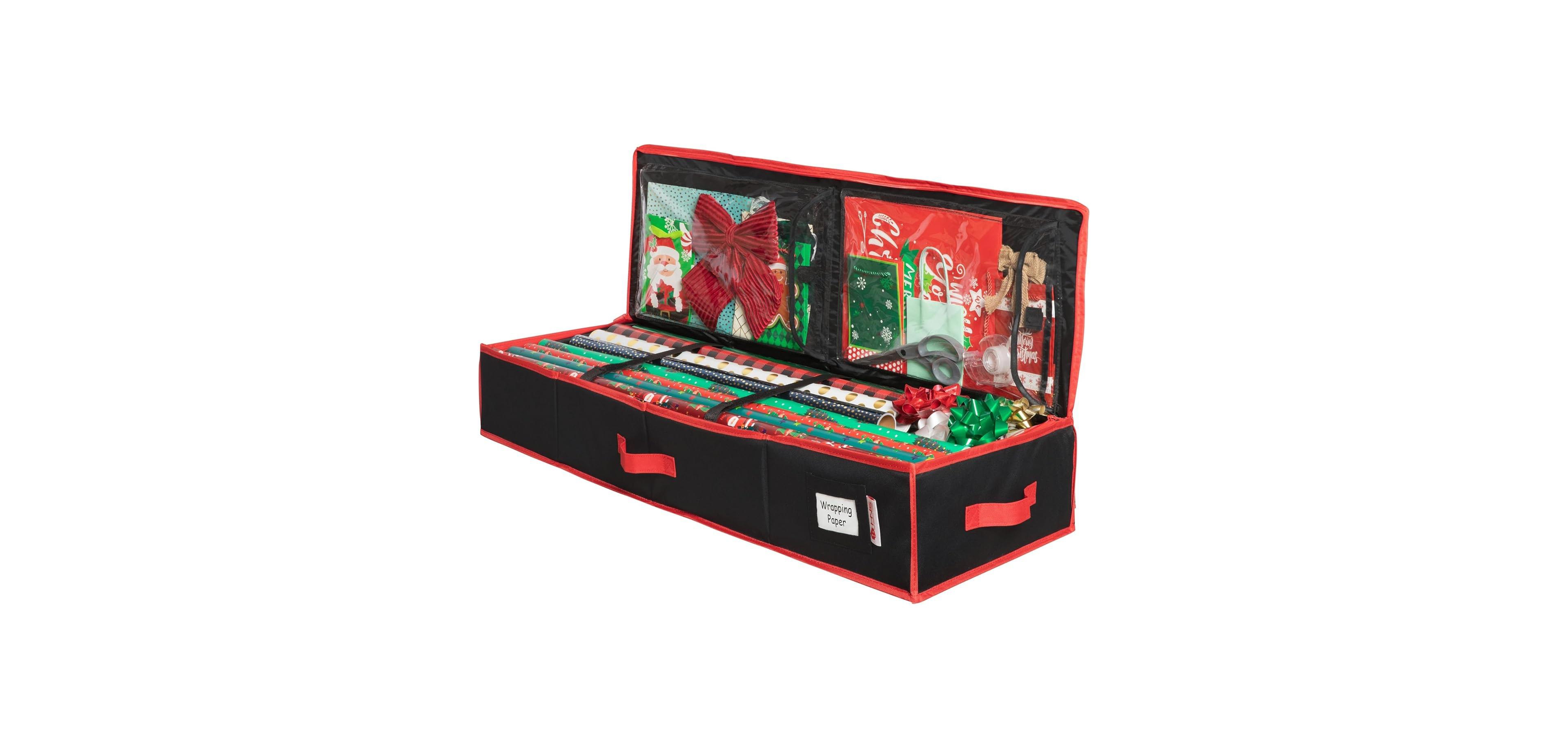 Wrapping Paper Storage Container. Fits up to 27 Rolls 1.37" Diam.