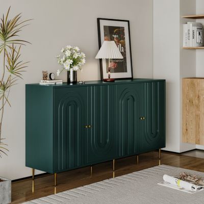 Modern 4-Door Lacquered Sideboard Cabinet