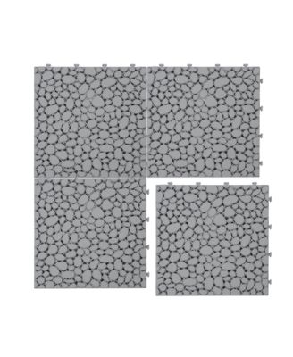 Streamdale Gray Interlocking Deck Tiles (60)