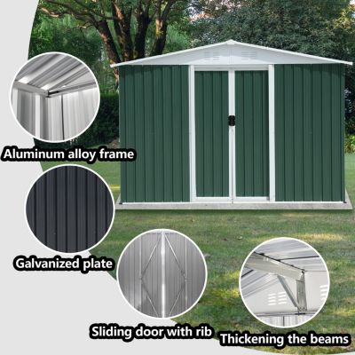 8x6ft Apex-Roof Garden Shed