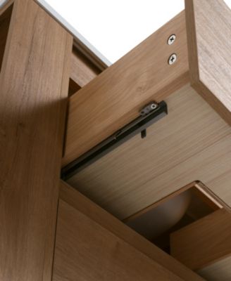 30" Wall Mounting Bathroom Vanity, Soft Close Drawer(Only Vanity, Without Basin)