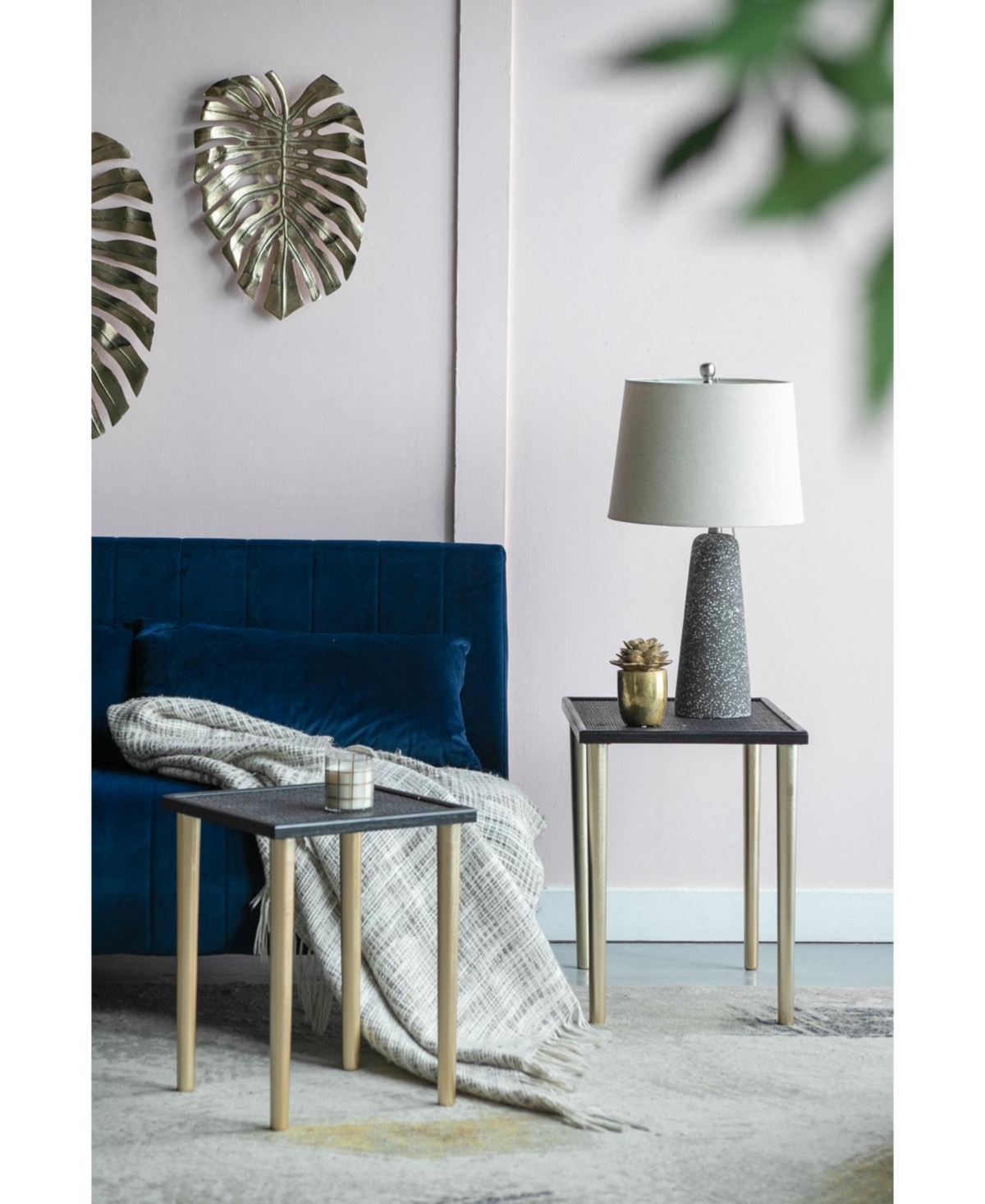 Streamdale Set of 3 Side Tables, L 25x15.5x21" M 20x15x18.5" S 14x14x16.5"
