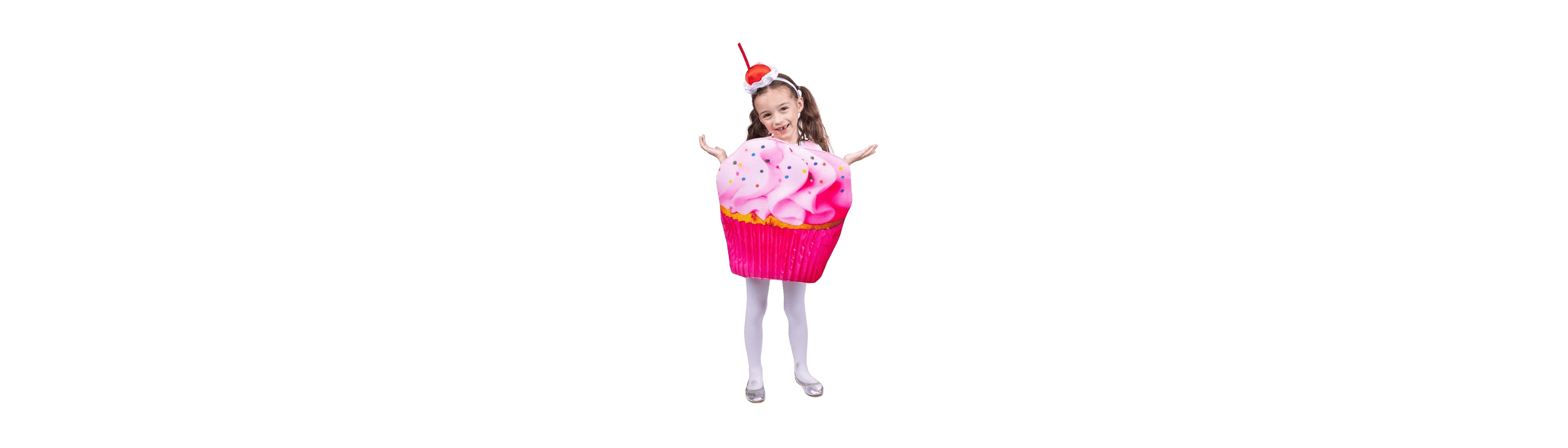 Dress Up America Kids Pink Cupcake Tunic & Headband Costume Set