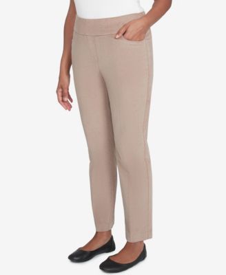 Petite Telluride Modern Corduroy Faux Fly Front Average Length Pants