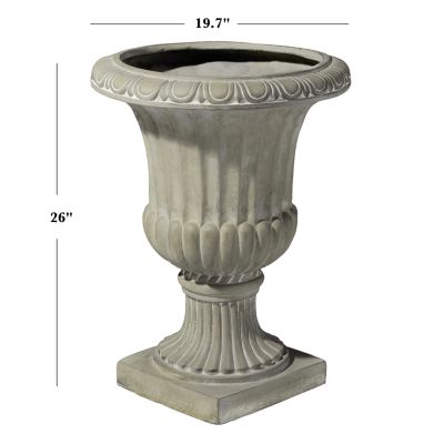 Antique White Urn Planter Indoor/Outdoor Decor