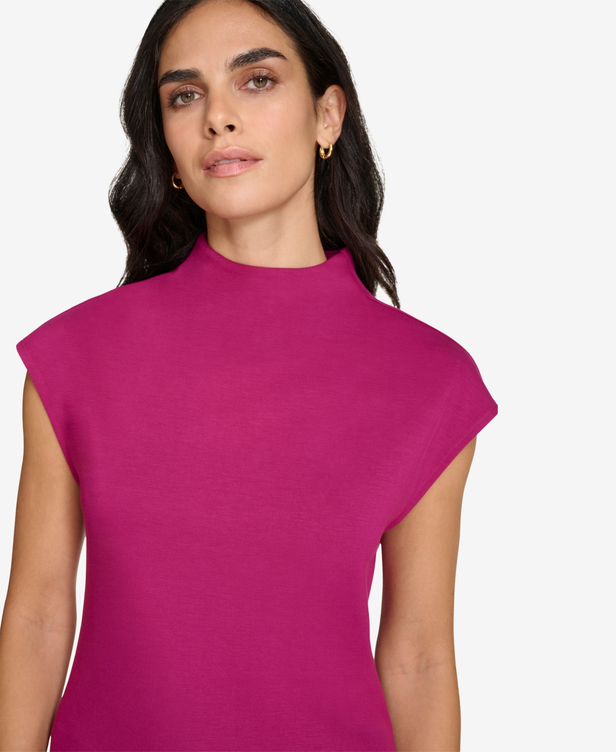 Calvin Klein Petite Mock-Neck Top