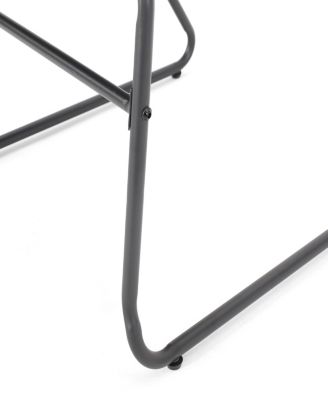 Modern Rope Weave Outdoor Chairs With Iron Frames