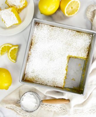 Non-Stick Aluminum 9" Square Cake Pan and Lid Set