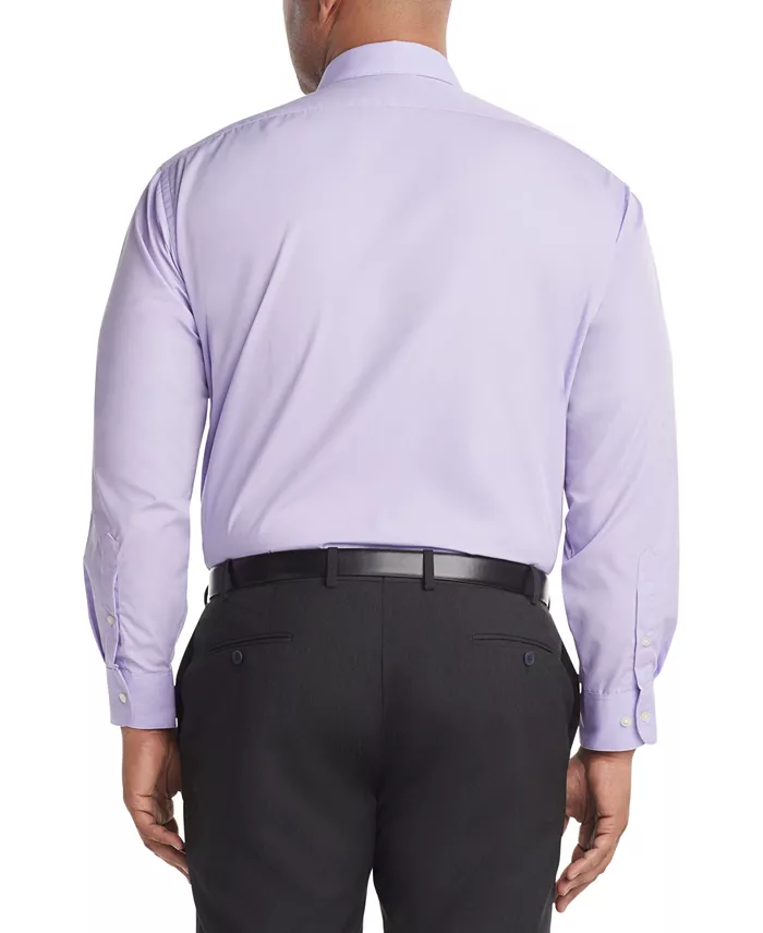Men's Big & Tall Regular-Fit Wrinkle-Free Poplin Solid Dress Shirt - thumbnail 10