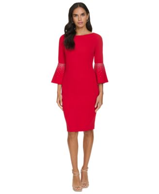 Macys bell sleeve dresses hotsell