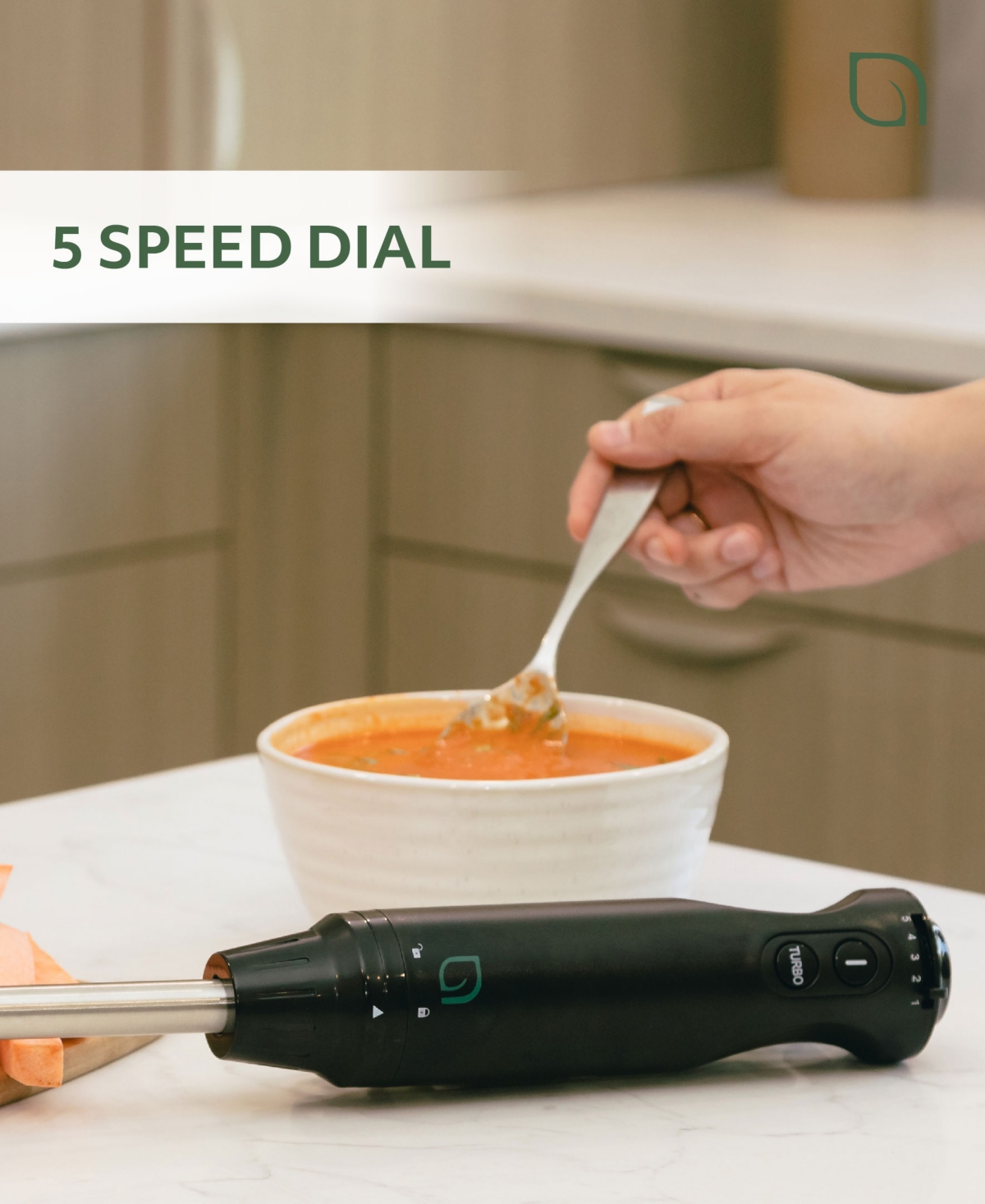 WILLOW KITCHEN 5-SPEED IMMERSION HAND BLENDER WITH TURBO MODE