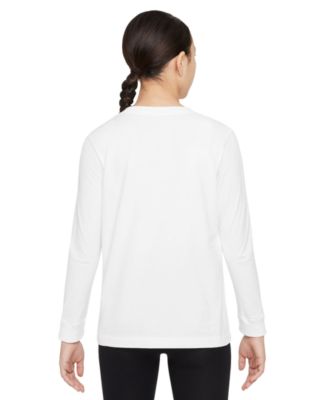 Big Kids Sportswear Logo Embroidered Long-Sleeve T-Shirt 
