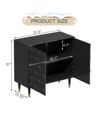 2 Door Locker Accent Cabinet