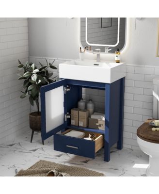 Stylish 20" Vanity with Sink and Storage