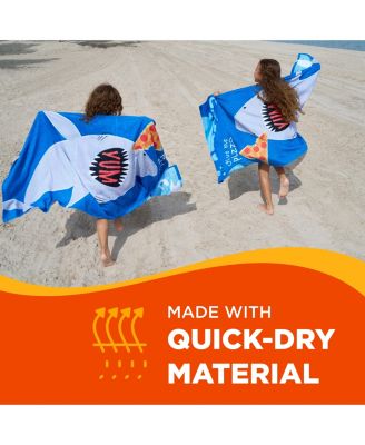 Printed Beach Towel Set - Oversized Beach Towel for Kids - Quick-Dry & Soft Cotton Towel with Printed Design - Luxury Towel for Swimming - 30" x 60", Magical Unicorn (2 Pack)