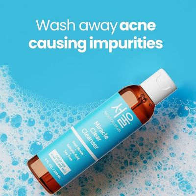 Korean Skin Care Face Wash for Acne Prone Skin Miracle Clear Face Cleanser K Beauty Skincare