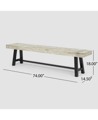 Carlisle Acacia Wood Outdoor Dining Bench: Durable And Stylish For Summer Gatherings