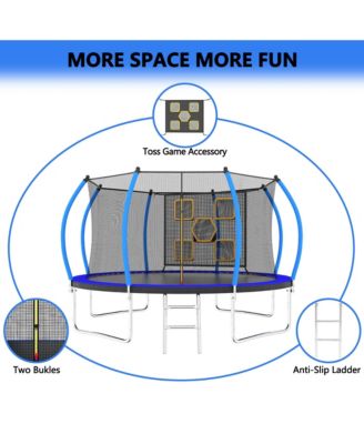 12FT Trampoline with Enclosure (ASTM Approved)