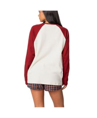 Women's Me Time Oversized Waffle Top