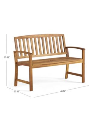 Streamdale Durable Acacia Wood Bench For Outdoor Comfort And Style