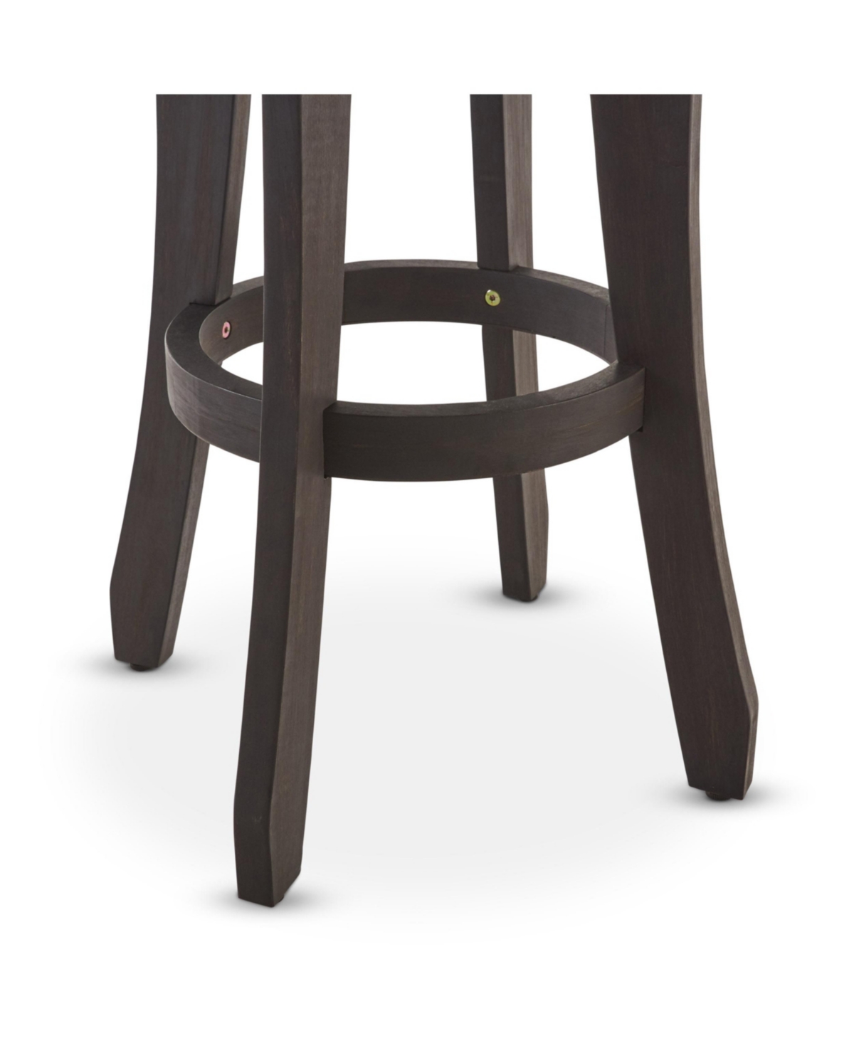 Simplie Fun Elegant Acacia Wood Barstools: Durable, Comfortable, And Perfect For Outdoor Spaces (Set Of 2)