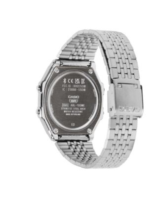 Casio Men's and Women's Silver Tone Stainless Steel Watch, 41.6mm, ABL100WE-1AV