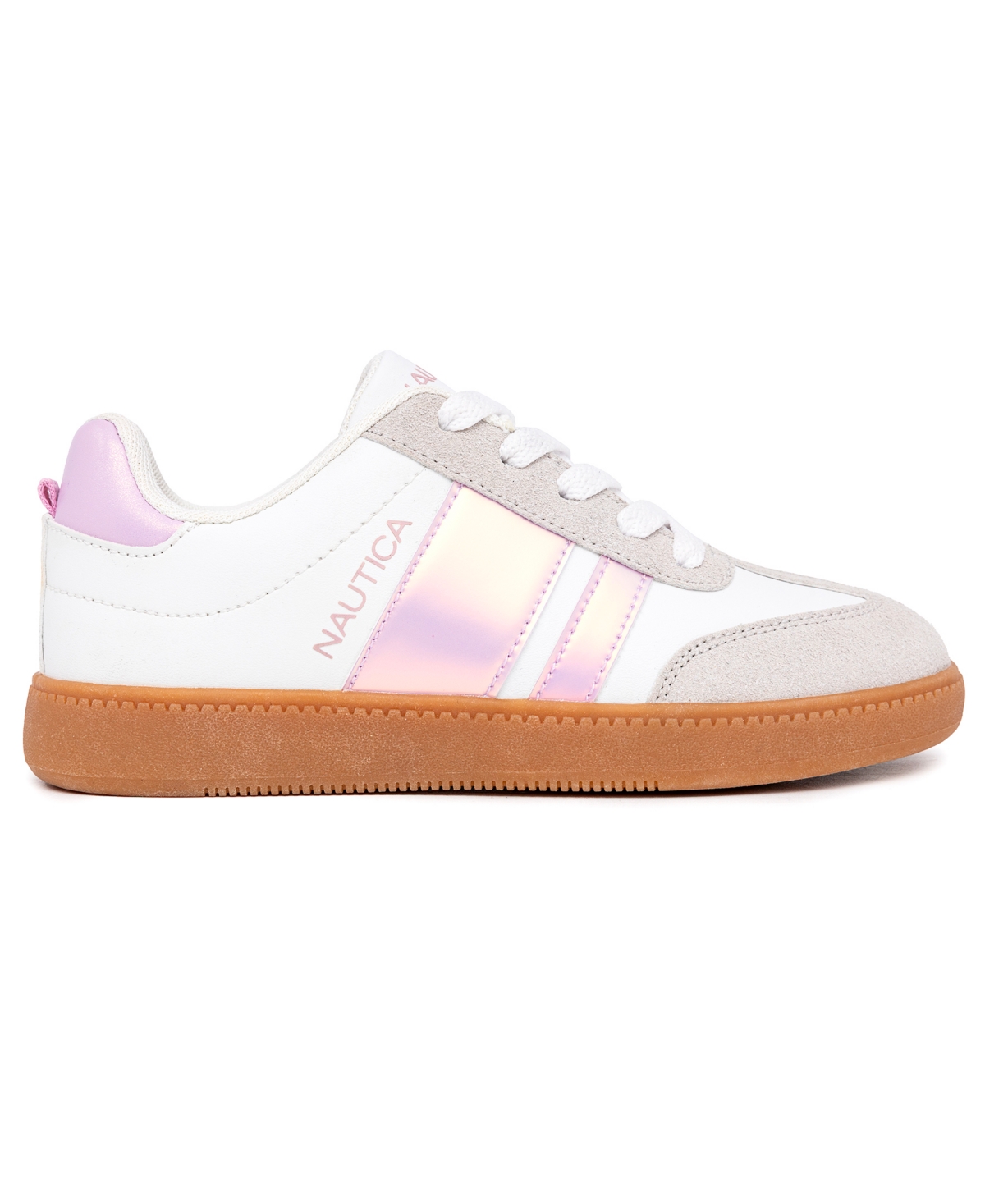 Nautica Little Girls Scott Casual Sneaker -Pink Iri/Gum