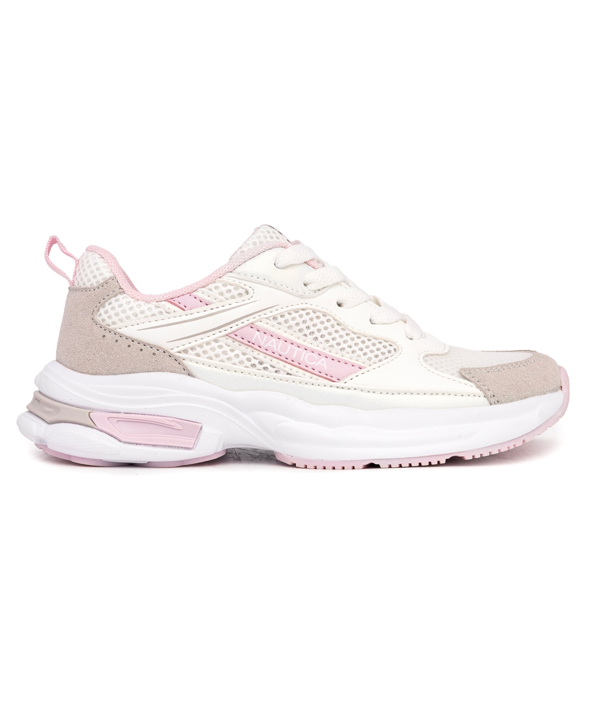 Nautica Little Girls Jalto Athletic Sneaker -Iri/Pink/Grey