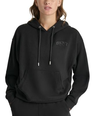 Women's Varsity Embroidered-Logo Pocket Hoodie