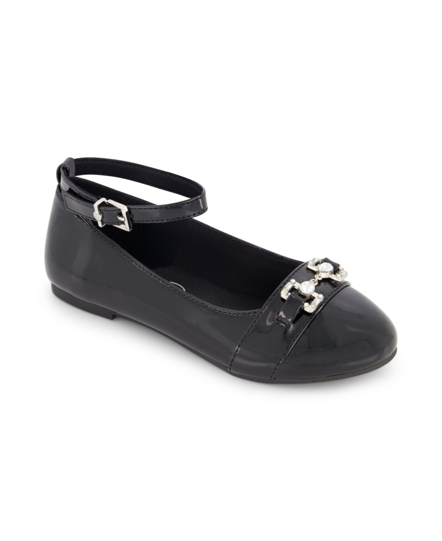 Балетки Jessica Simpson Amy Bit Ballet Flat для девочек, цвет: Чёрный — фото 1
