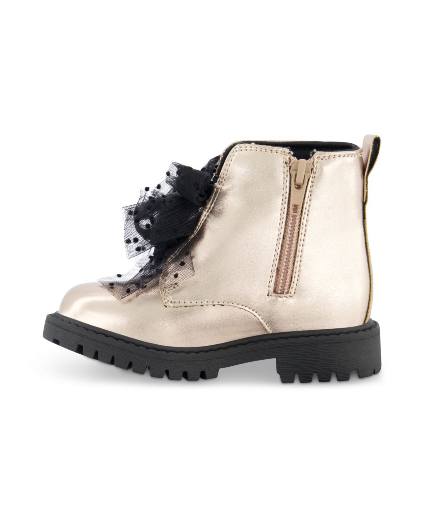 Ботинки Jessica Simpson Daria Double Bow Ankle Boot для девочек-малышей, цвет: Чёрный — фото 10