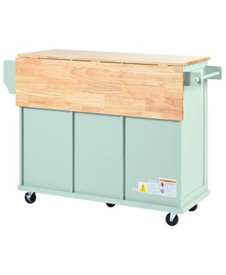 Multifunctional Storage and Wheels Kitchen Cart