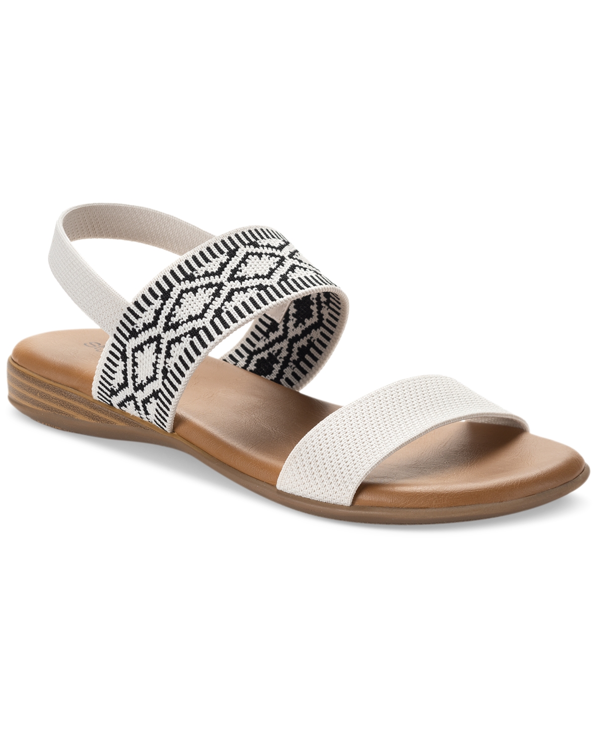 Women's Andreahh Banded Slingback Sandals, Created for Macy's - Cognac Knit