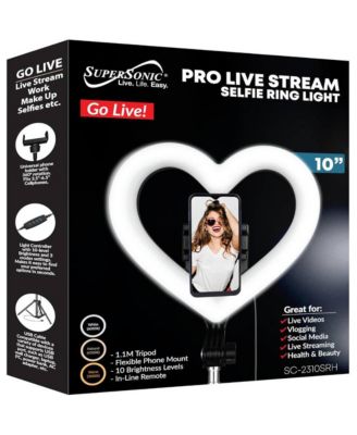 10" Heart Shaped Selfie Ring Light