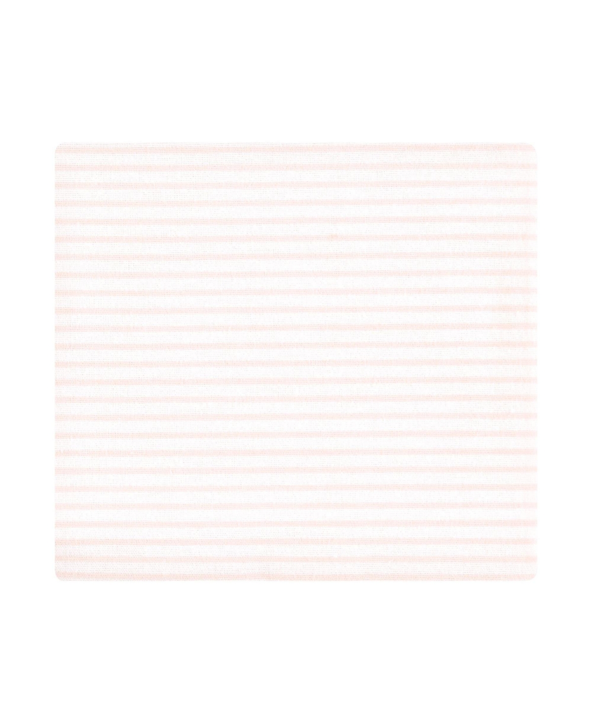 Hudson Baby Infant Girl Cotton Poly Flannel Receiving Blankets Bundle, One Size - Pink taupe bear