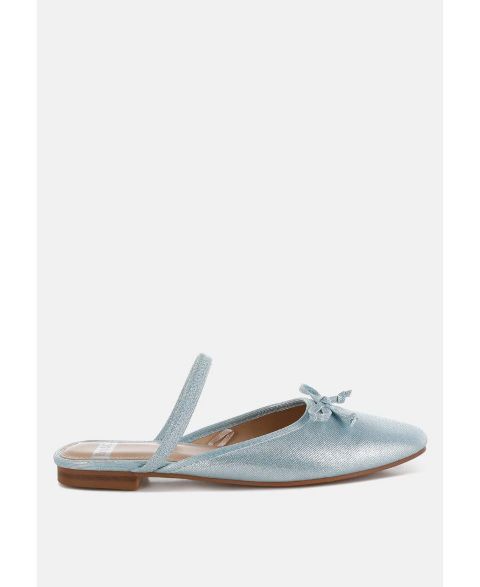 Женские сабо Rag & Co Opalia Glitter Ballet Mules, цвет: Синий