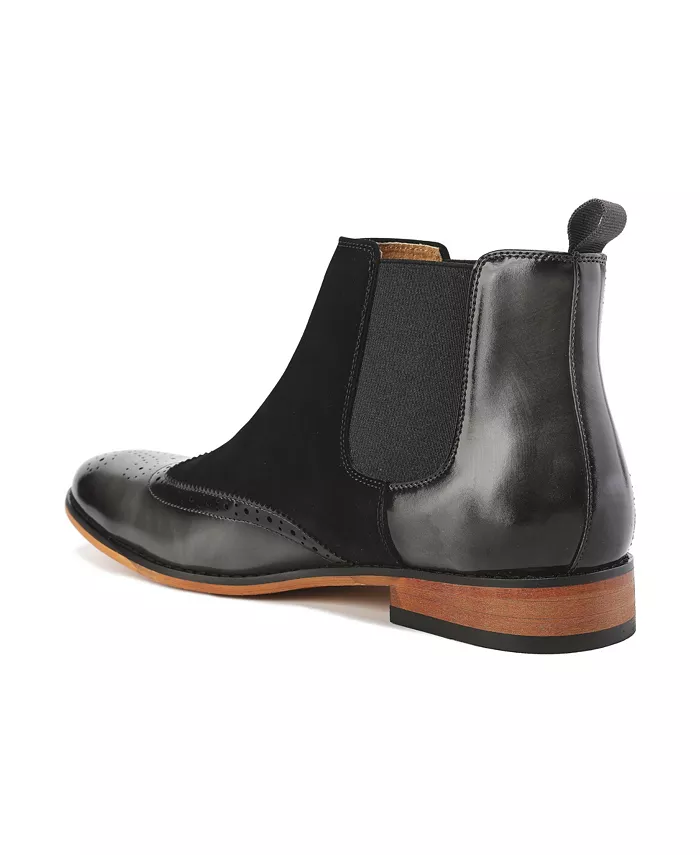 Men's Wingtip Brogue Two-Tone Chelsea Boots - thumbnail 8