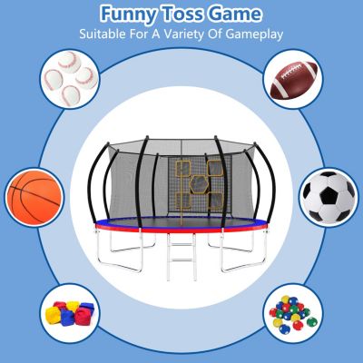 12ft Trampoline with Enclosure & Ladder