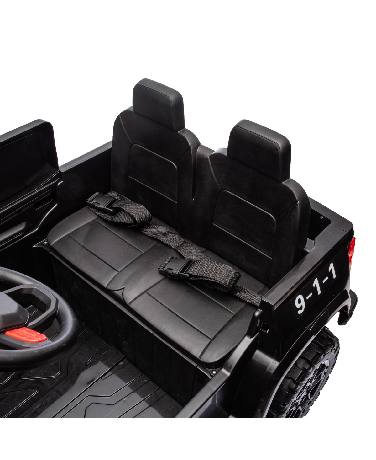 Streamdale Furniture 24V Two-seater Kids Ride On Electric Pickup, kids ride on toy W/parents remote control,4WD 800W motors, Two Safety Belts, High Ga