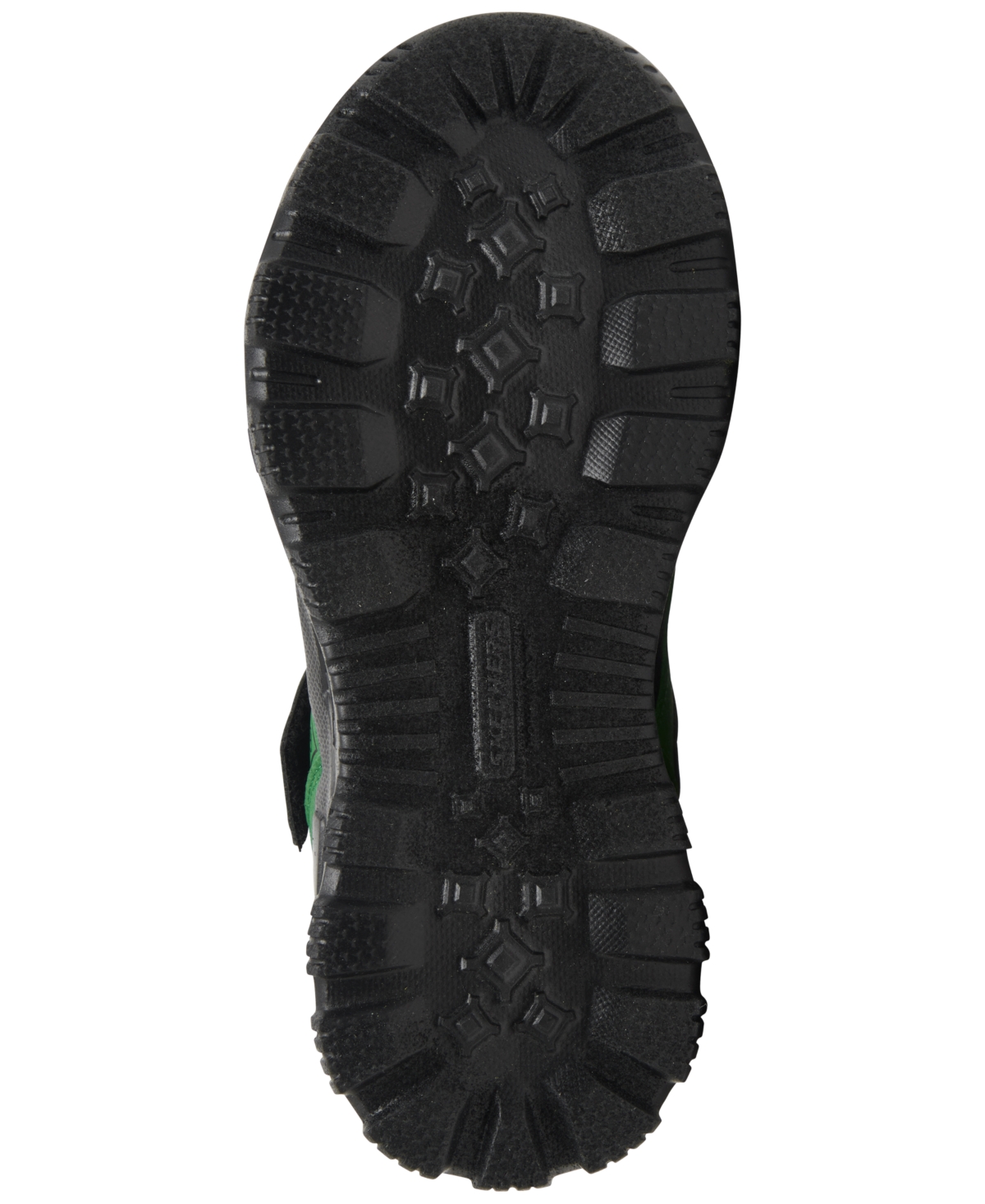 Skechers Little Boys John Deere: Adventure Track Rugged Brights Light-up Fastening Strap Casual Sneakers From In Green,black