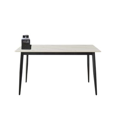 Porcelain Tabletop Dining Table, 55" Rectangular