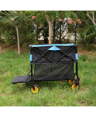 Folding Wagon Cart for Garden, Shopping, and Beach