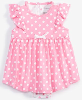 Baby Girls Dot-Print Skirted Sunsuit, Exclusively at Macy's
